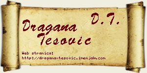 Dragana Tešović vizit kartica
